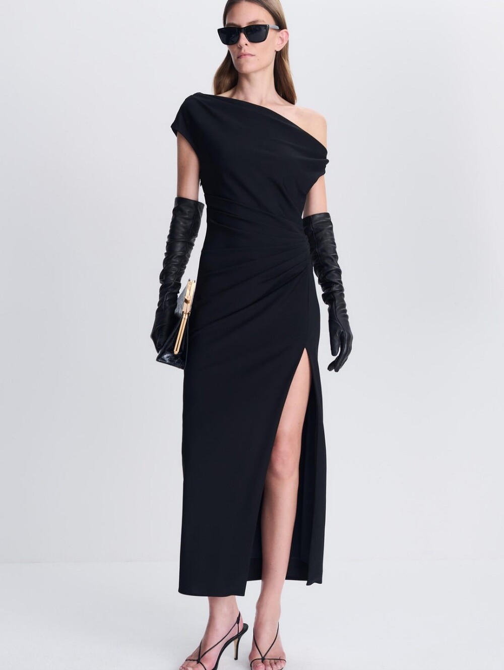 Simkhai Josefine Draped Midi Dress